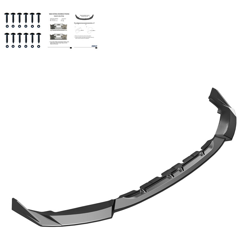 OneWay, Frontspoiler, Glanssort, Passer til BMW M2 G87 Coupe 2023-, 'Elegant Design'