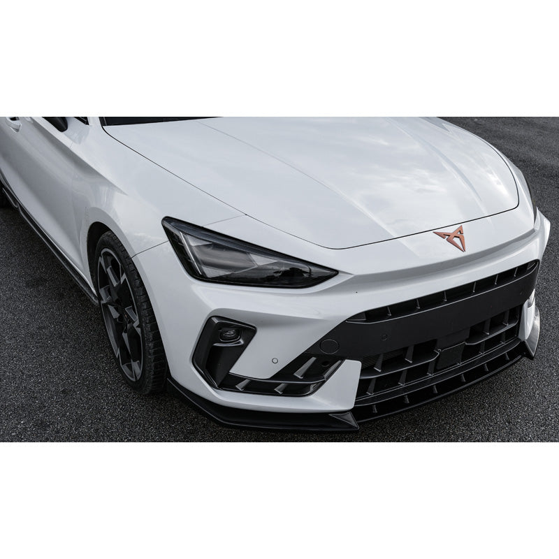 OneWay, Frontspoiler, Blank sort, Passer til Cupra Leon Facelift 2024-, 1910 x 580 x 100 mm