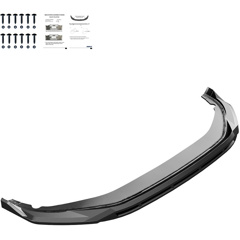 Oneway Front spoiler suitable for Volkswagen Tayron (R41) R-Line 2024- - Gloss black
