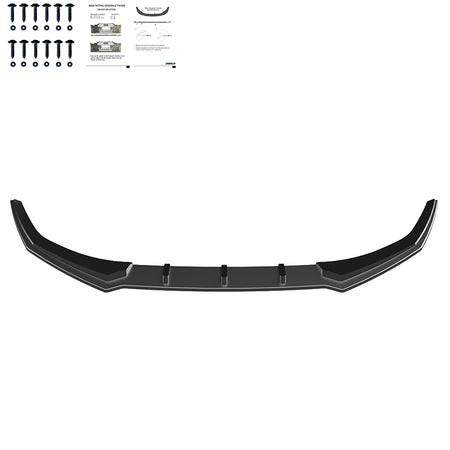 OneWay, Frontspoiler, Blank sort, passer til Hyundai i20 III (BC3) Facelift (2023-)