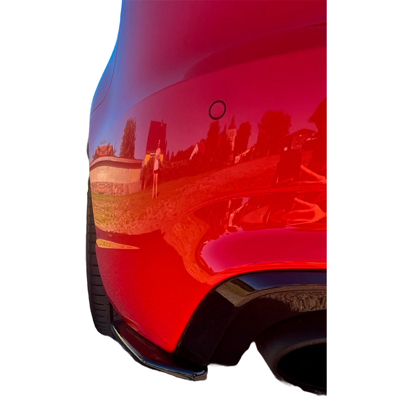 OneWay, Bagkofanger splittere, Glanssort, Passer til Audi RS3 8V Sportback 2015-2016, 2 stk sæt