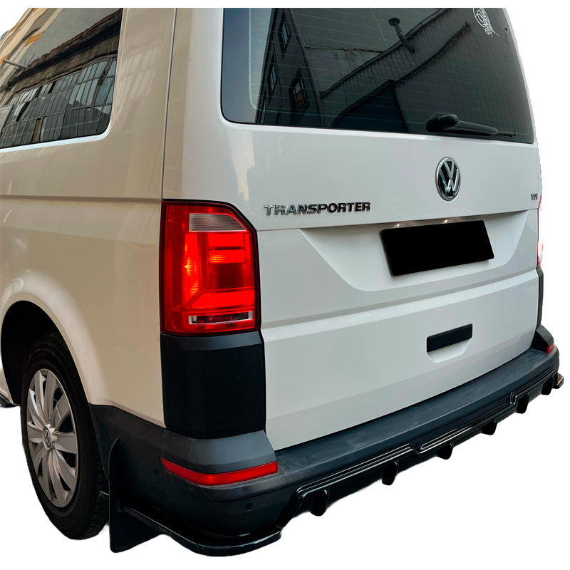 OneWay, Bagkofanger splittere, Højglans sort, Passer til Volkswagen Transporter T6/T6.1 2015-2022, 2-delt sæt