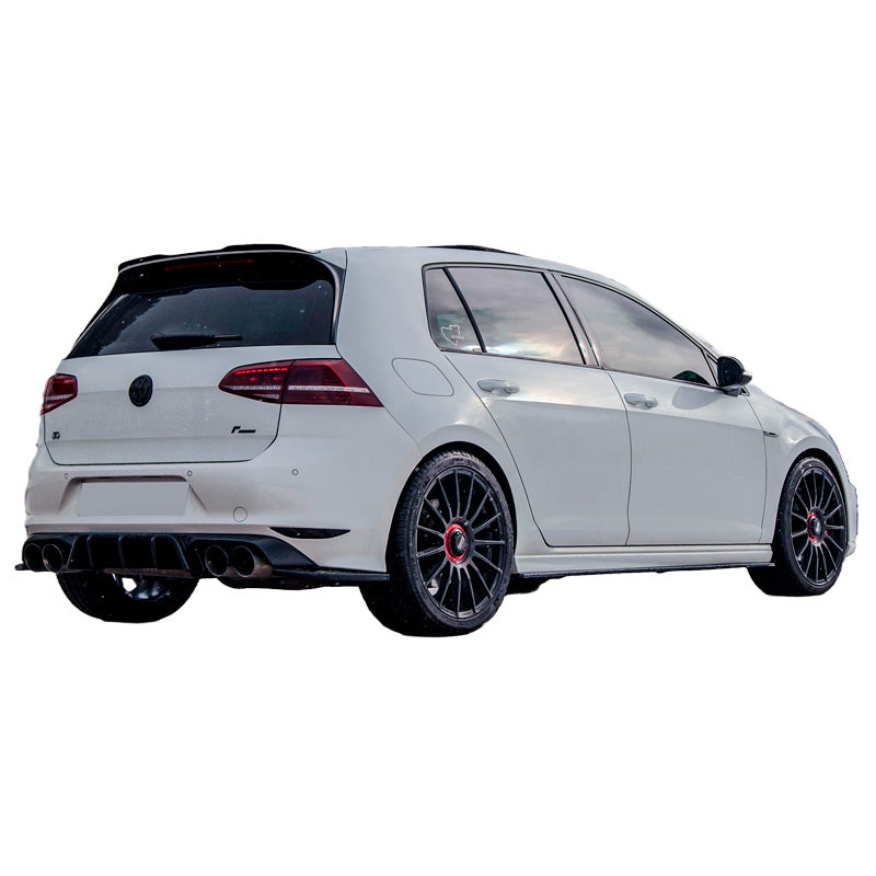 OneWay, Bagkofanger side splittere, Version 3, Højglans sort, Passer til Volkswagen Golf VII HB R (2013-2016), 2-delt sæt