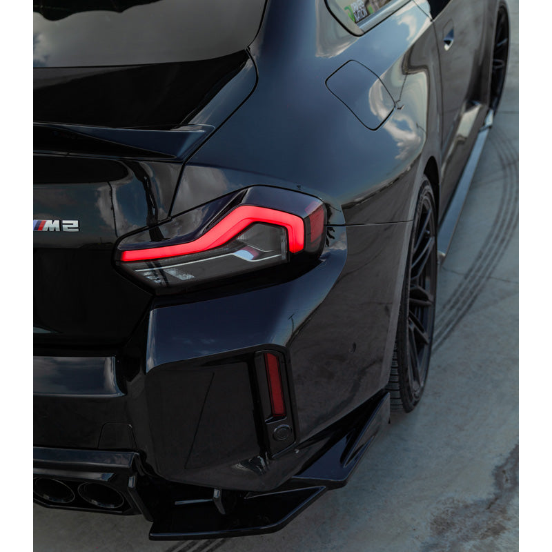 OneWay, Bagkofanger splittere, Højglans sort, Passer til BMW M2 G87 Coupe 2023-, 2-delt sæt