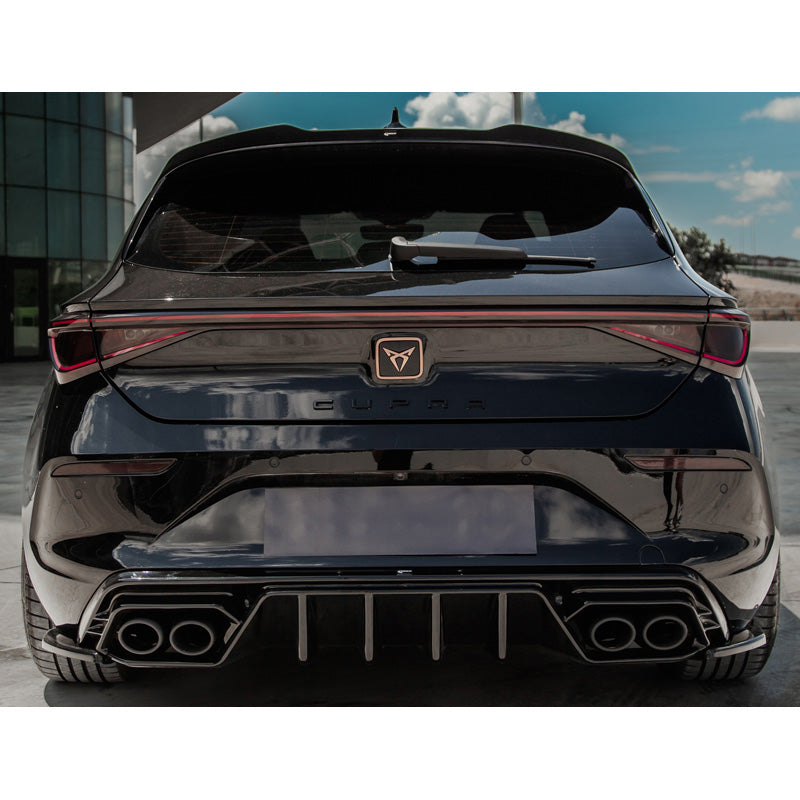 OneWay, Bagkofanger diffuser, Glanssort, Passer til Cupra Leon HB MK1 2020-2024