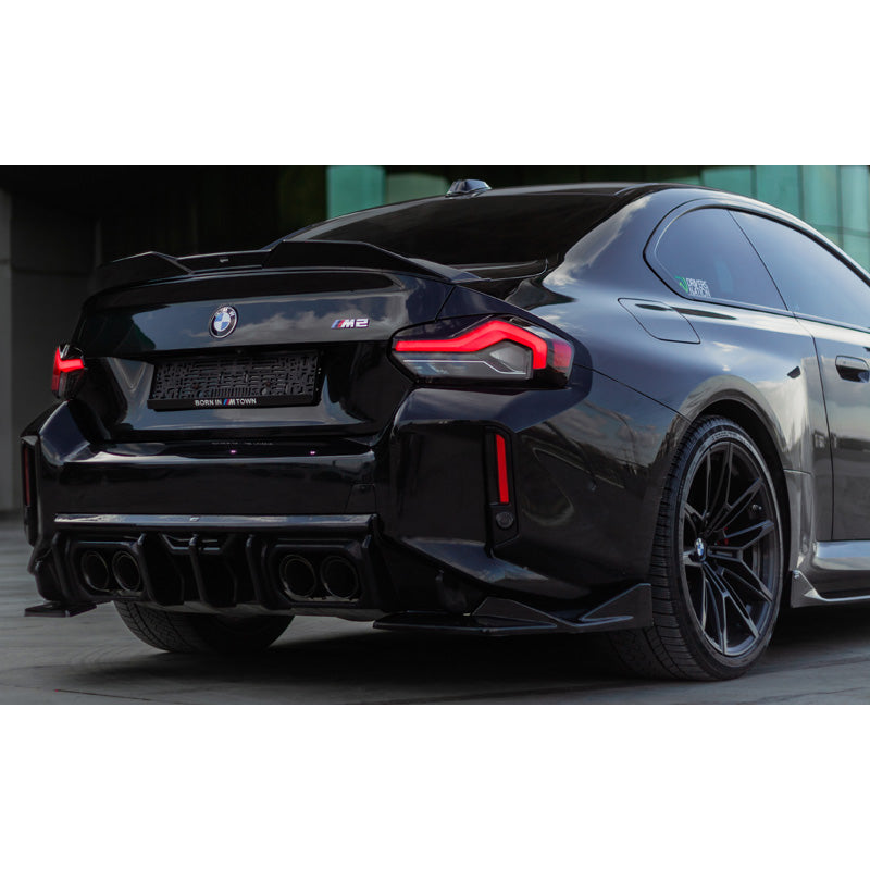 OneWay, Bagkofanger diffuser, Blank sort, Passer til BMW M2 G87 Coupe (2023-), 'Sporty'