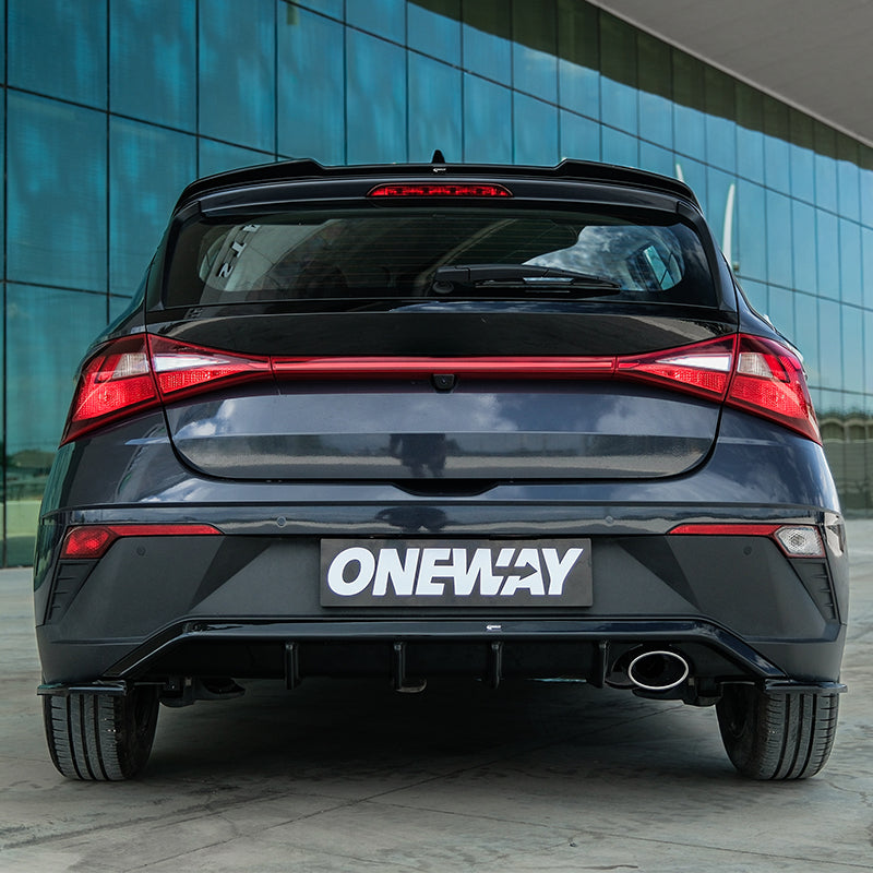 OneWay, Underlæbe, Blank sort, passer til Hyundai i20 III (BC3) Facelift (2023-)