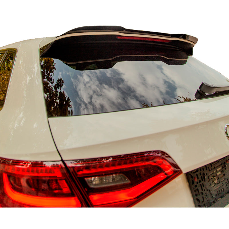 OneWay, Tagspoiler Cap, Glossy Sort, Passer til Audi S3 Sportback 8V/8V Facelift 2013-2020