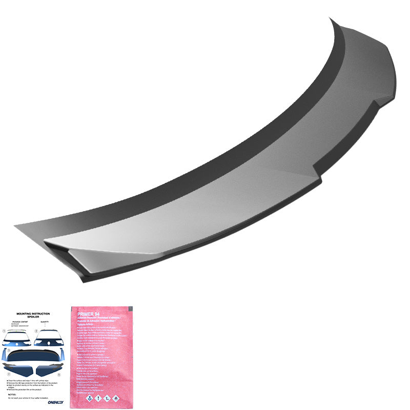OneWay, Bagspoiler, Blank sort, passer til BMW 5-Serie G60 Sedan (2023-) inkl. i5