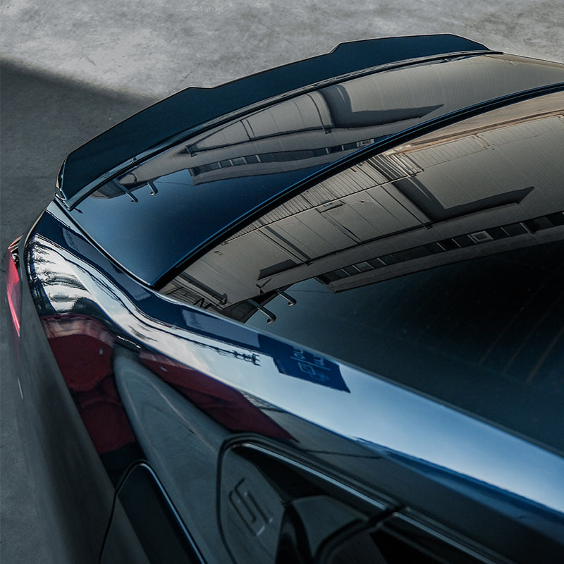 OneWay, Bagspoiler, Blank sort, passer til BMW 5-Serie G60 Sedan (2023-) inkl. i5