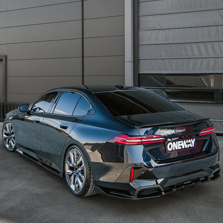 OneWay, Bagspoiler, Blank sort, passer til BMW 5-Serie G60 Sedan (2023-) inkl. i5
