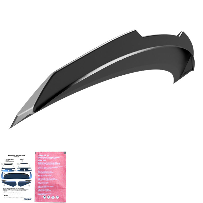 OneWay, Bagspoiler, Blank sort, passer til BMW 5-Serie G60 Sedan (2023-) inkl. i5