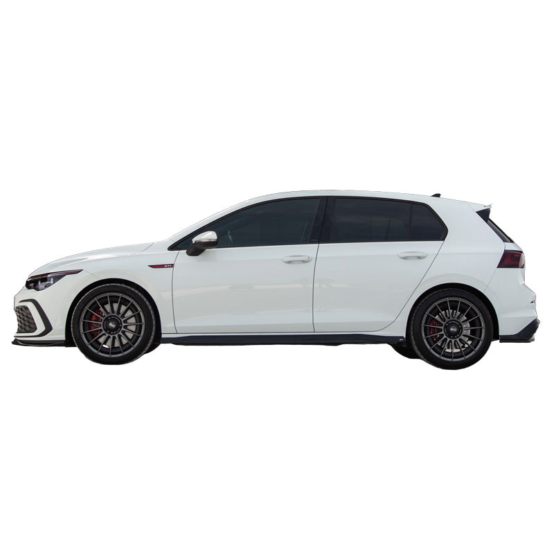 OneWay, Sideskørter, Glossy Sort, Passer til Volkswagen Golf VIII HB/Variant GTI/GTI Clubsport/GTD/R-Line 2020-, 'Elegance'