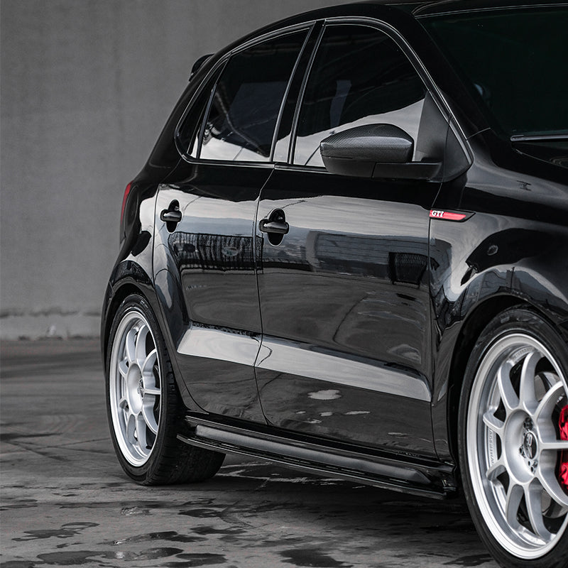 Oneway Set Side Skirts suitable for Volkswagen Polo 6R GTi 2009-2014 - Gloss black