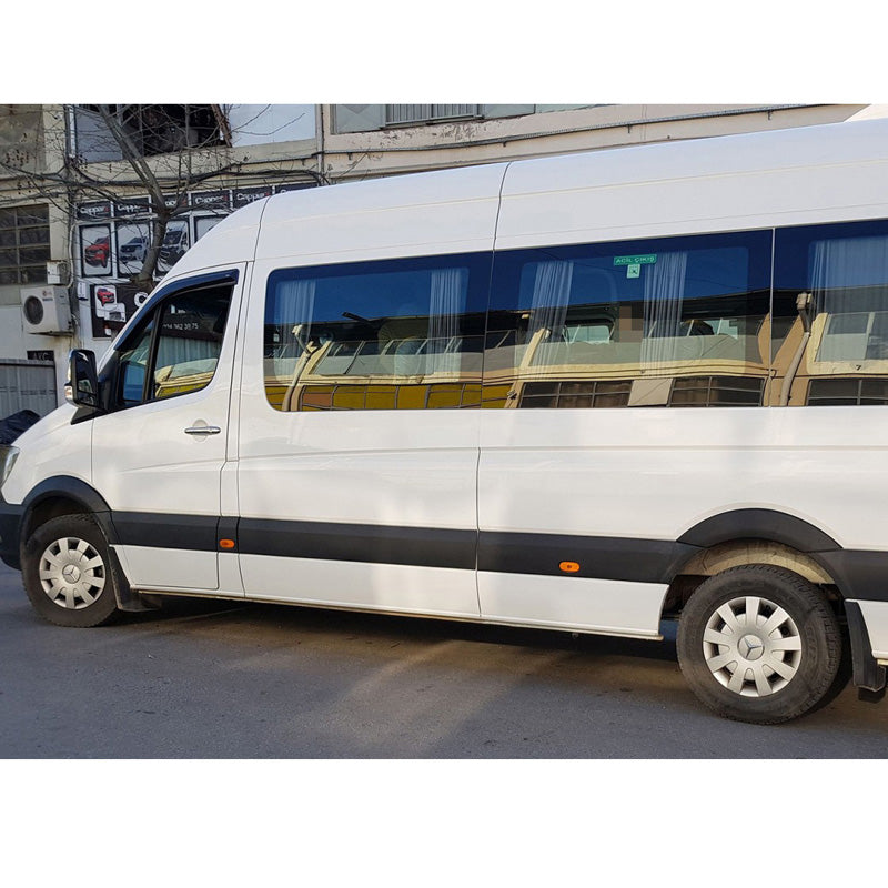 OneWay, Skærmkanter, Mat Sort, Passer til Mercedes Sprinter W906 (2006-2013), 'ABS' – 4 dele