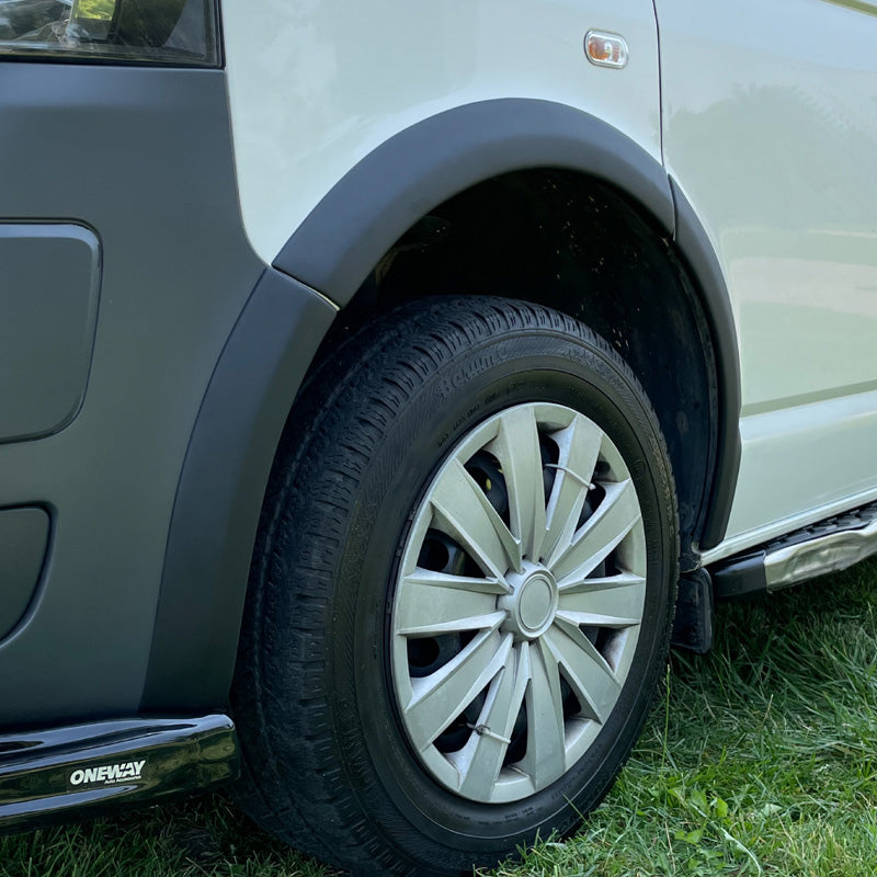 OneWay, Skærmkanter, Mat Sort, Passer til Volkswagen Transporter T5/T5.1 2003-2015, 8 stk.