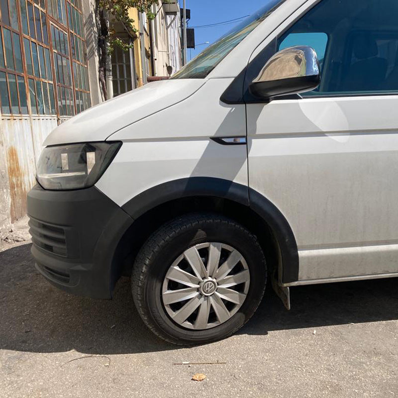 OneWay, Skærmkanter, Mat Sort, Passer til Volkswagen Transporter T6 (2015-2019) Lang Akselafstand – 10-delt sæt