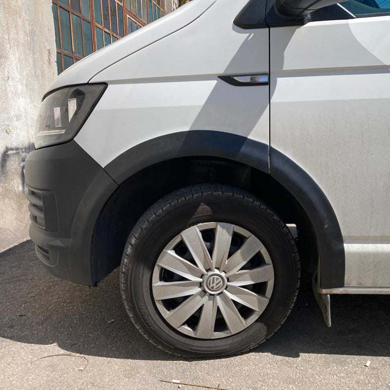 OneWay, Skærmkanter, Mat Sort, Passer til Volkswagen Transporter T6 (2015-2019), Kort akselafstand, Højre skydedør, 10-delt sæt