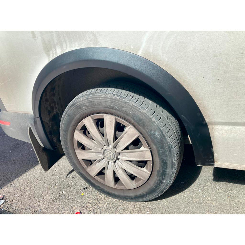 OneWay, Skærmkanter, Mat Sort, Passer til Volkswagen Transporter T6 (2015-2019), Kort Akselafstand, Skydedør Venstre – 10 dele