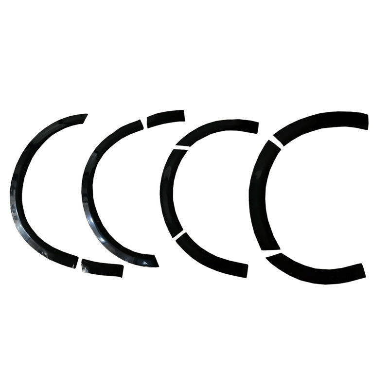 OneWay, Skærmkanter, Glans sort, Passer til Volkswagen Transporter T6.1 (2020-2022), Lang akselafstand – 10 stk.