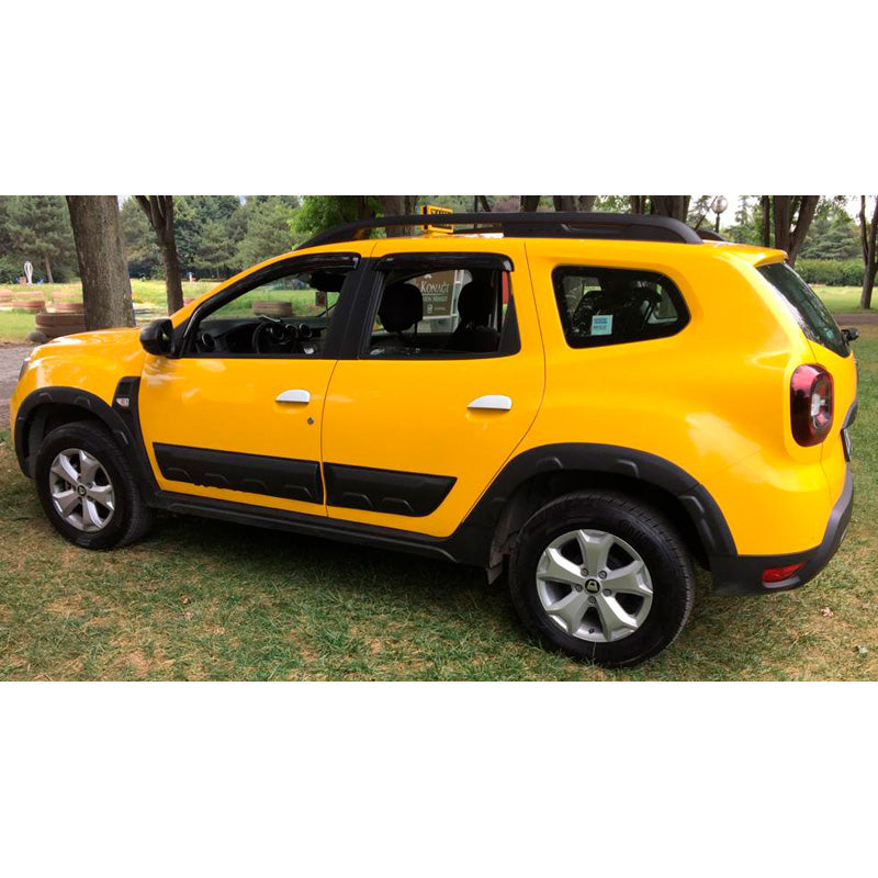 OneWay, Hjulbue trim sæt, Mat sort, Passer til Dacia Duster II 2018-2024 med Park Assist, 8 dele