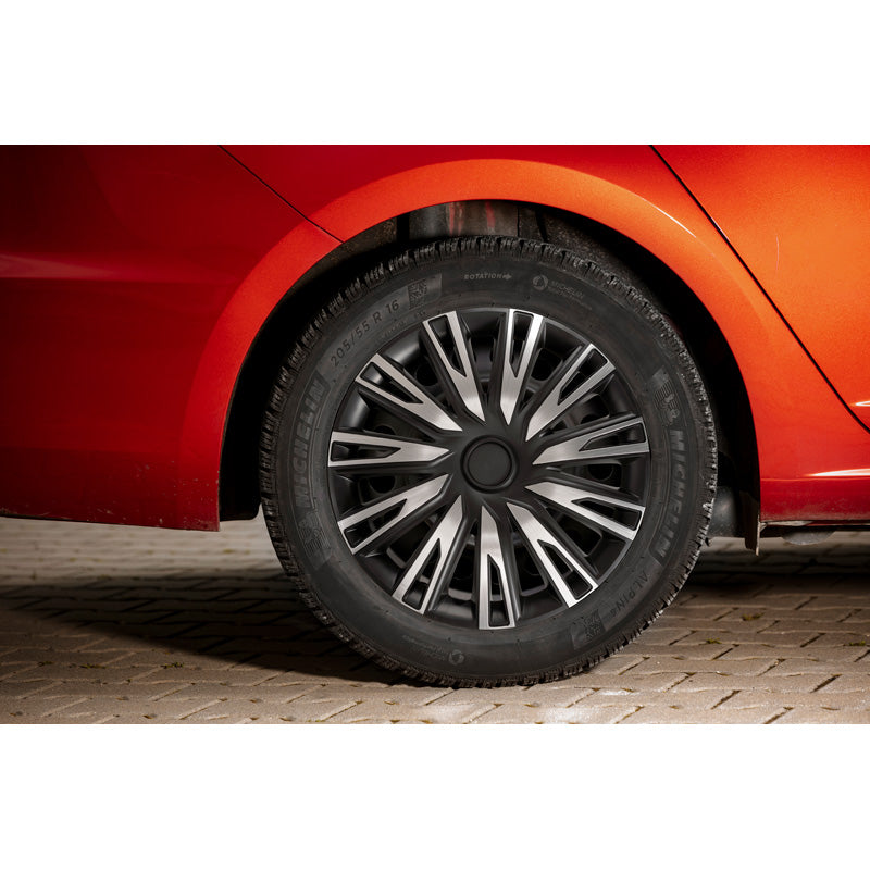 AutoStyle, Hjulkapsler, Copra alu/sort, 4 stk, 14-tommer