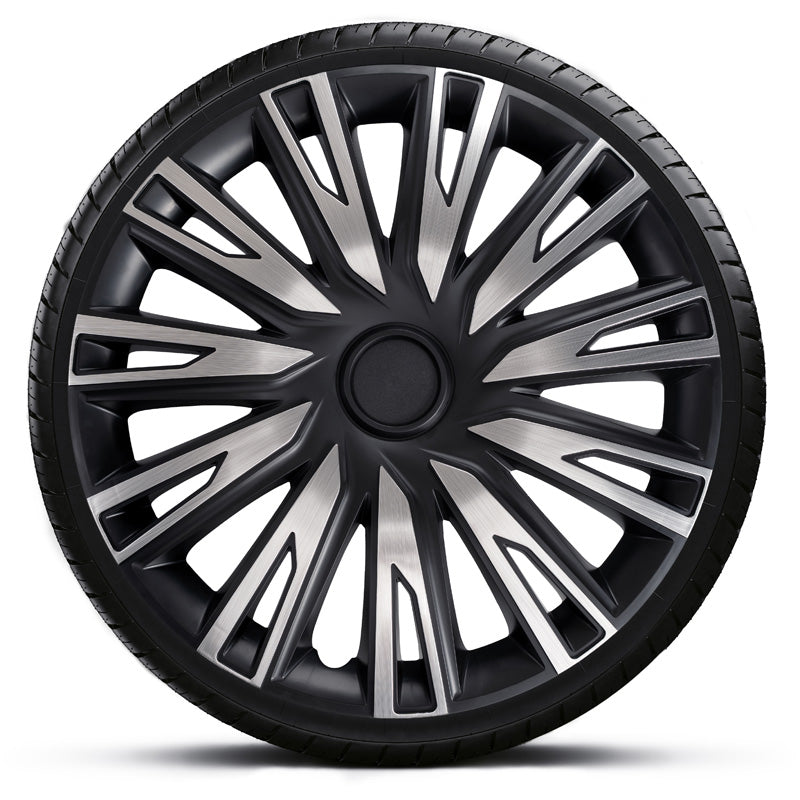 AutoStyle, Hjulkapselsæt 'Copra', Alu/Sort, 16-inch, Sæt af 4