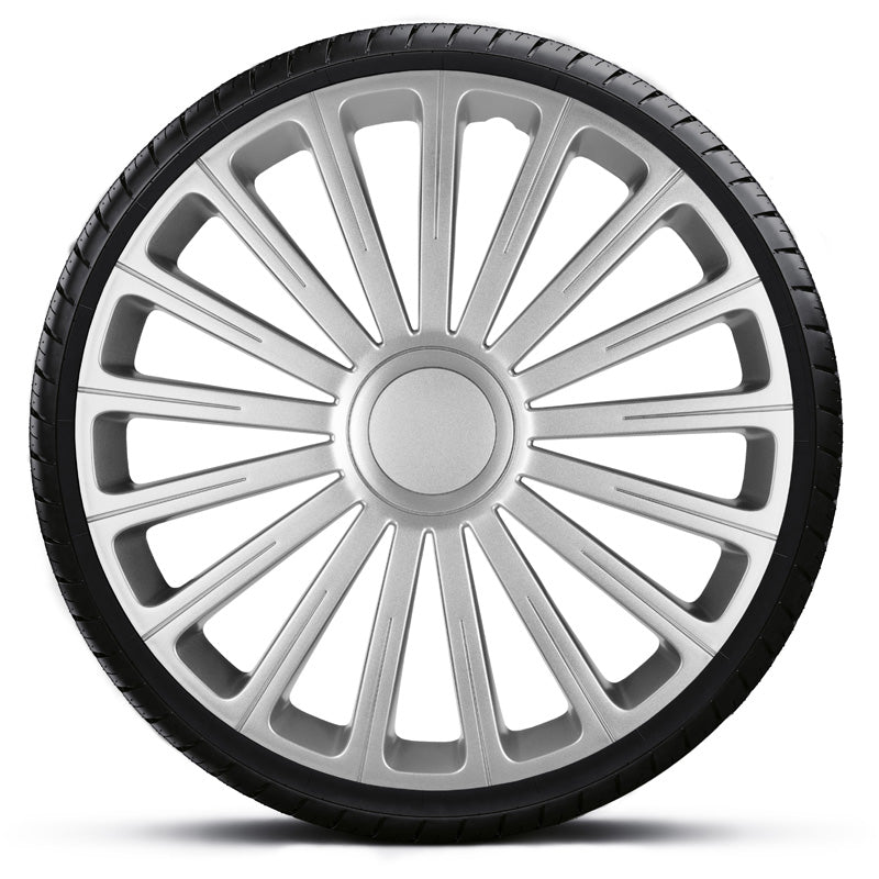 AutoStyle, Hjulkapselsæt, 'Radical', Sølv, 4 stk