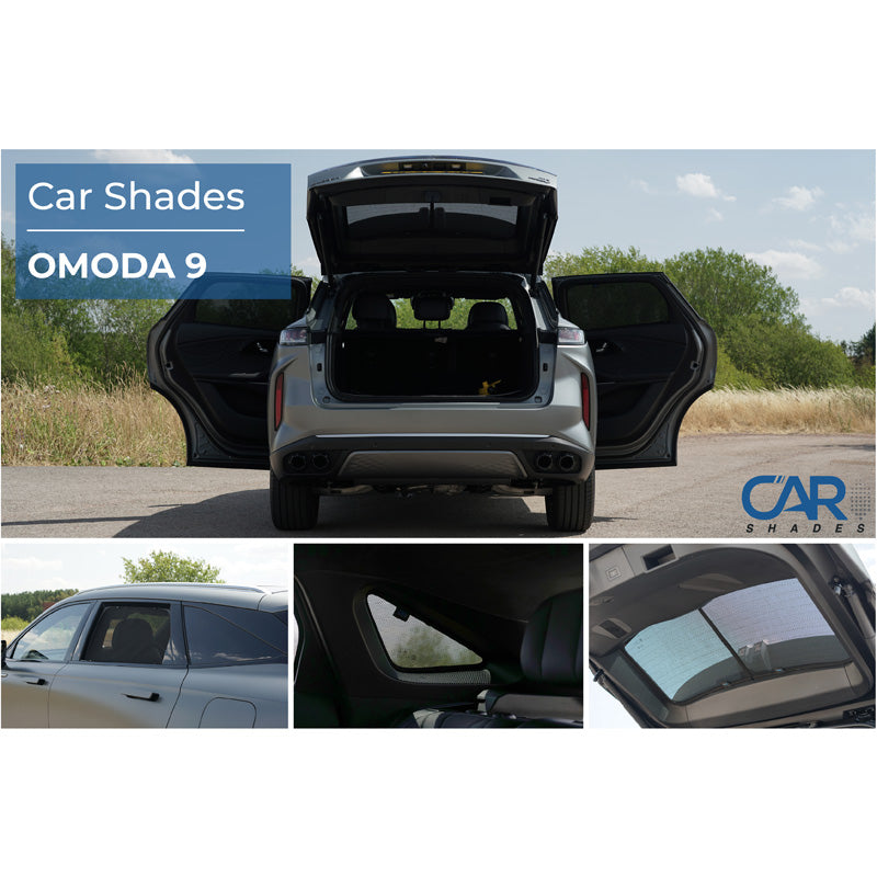 Car Shades, Solgardinsæt, passer til Omoda 9 (2025-), 6-dele