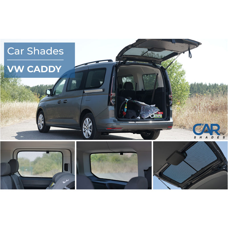 Car Shades, Solgardin, passer til Volkswagen Caddy V Maxi (2020-) (6-dele)