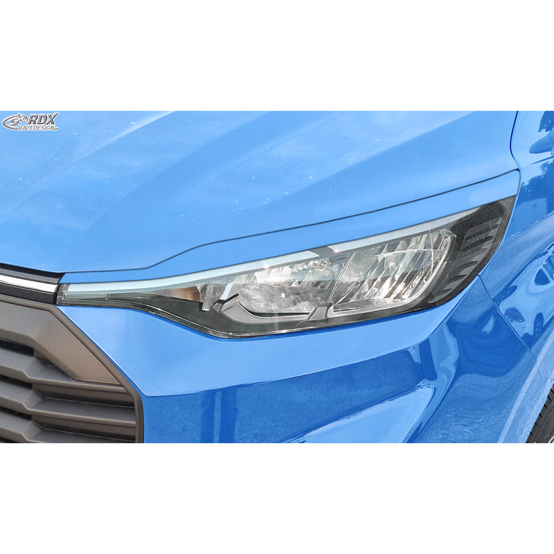 RDX Head light spoilers suitable for Ford Transit Custom & Tourneo Custom (V710) 2023- (with Halogen) (ABS)