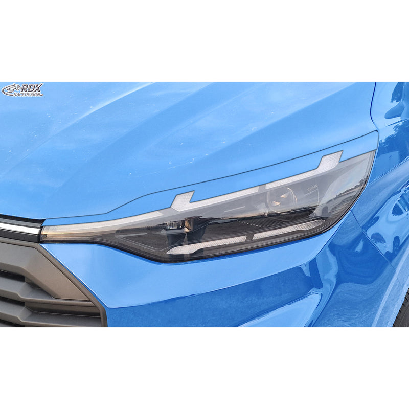 RDX Head light spoilers suitable for Ford Transit Custom & Tourneo Custom (V710) 2023- (with LED & Matrix-LED) (ABS)