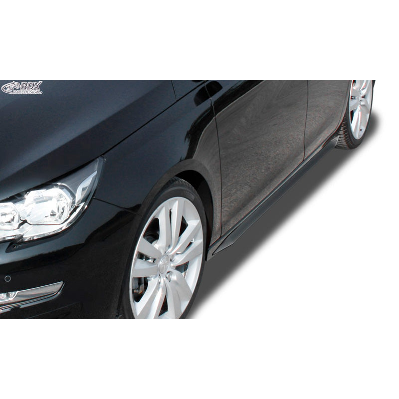 RDX Racedesign, Seitenschweller Slim passend für Peugeot 308 HB (Typ L) 2017- (ABS Schwarz glänzend)