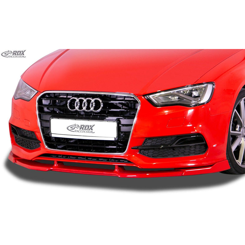 RDX Racedesign, Frontspoiler Vario-X passend für Audi A3 (8V) Cabrio S-Line / S3 Cabrio 2013-2016 (PU), PU-Rim, Unlackiert