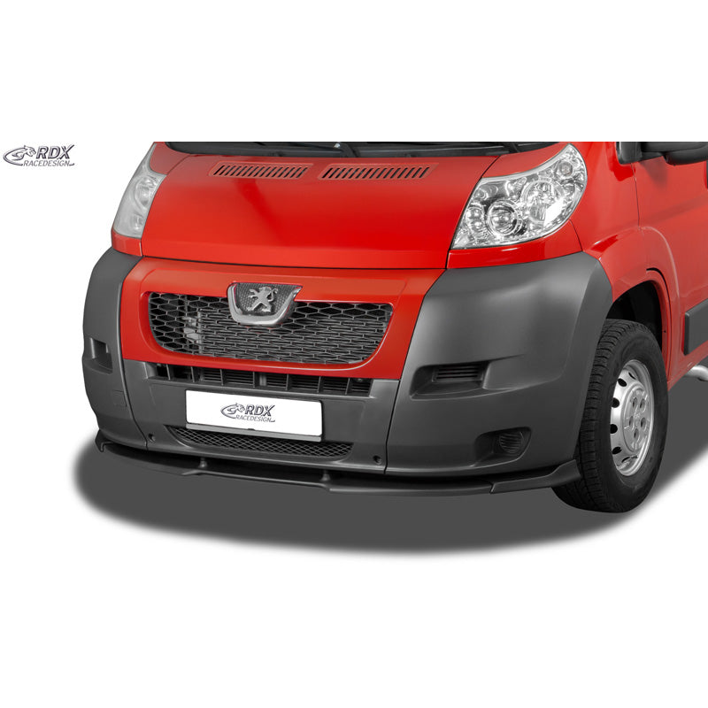 RDX Racedesign Front spoiler Vario-X suitable for Peugeot Boxer / Fiat Ducato/ Citroën Jumper 2006-2014 (without wheel arch extensions) (PU)