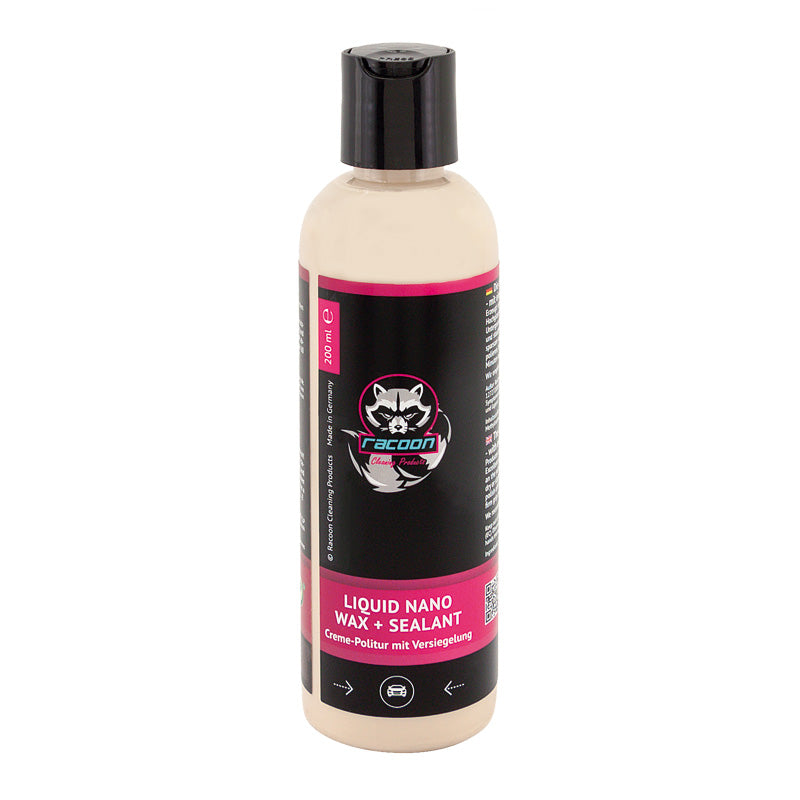Racoon, LIQUID NANO WAX + SEALANT Creme Politur + Versiegelung - 200ml, Flüssigkeit, Weiss