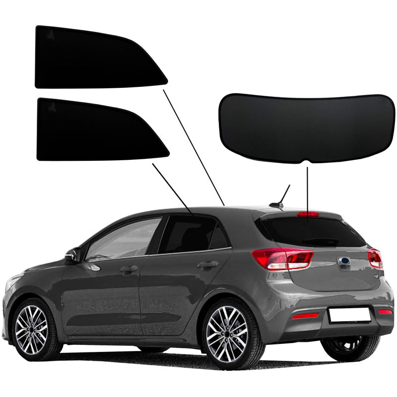 SunClip Privacy & Sun protection suitable for Kia Rio IV (YB) 2017-2023