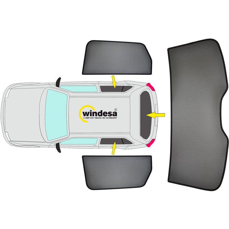 SunClip Privacy & Sun protection suitable for Lynk & Co 01 2021-