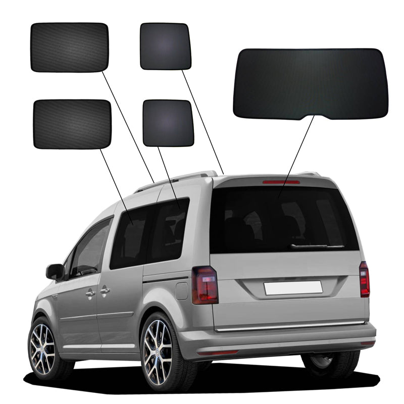 SunClip Privacy & Sun protection suitable for Volkswagen Caddy IV Variant 5-doors 2015-2020 (with rear hatch)