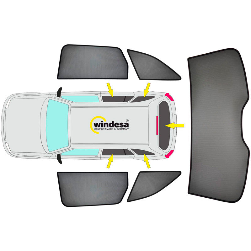 SunClip, Solgardin & Solbeskyttelse, passer til Ford Capri EV (CX740L) (2024-)
