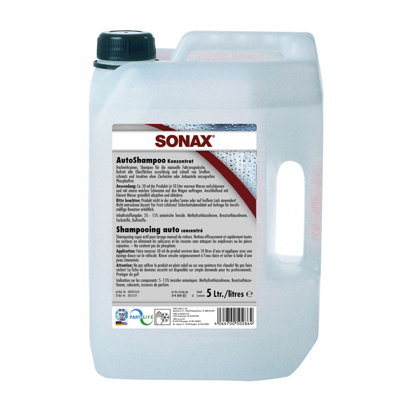 SONAX, Sonax 314.500 Glanzshampoo Konzentrat 5L, Weiss