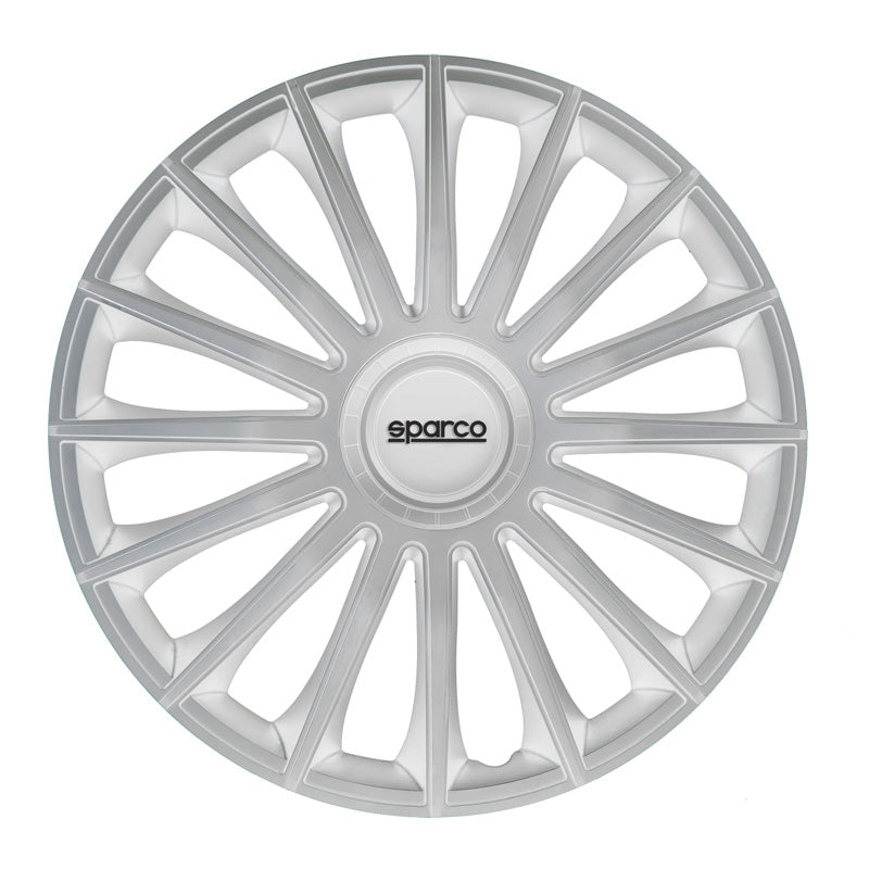 Sparco, Radzierblenden Treviso - 15-Zoll - Silber - Satz mit 4 Stück, ABS