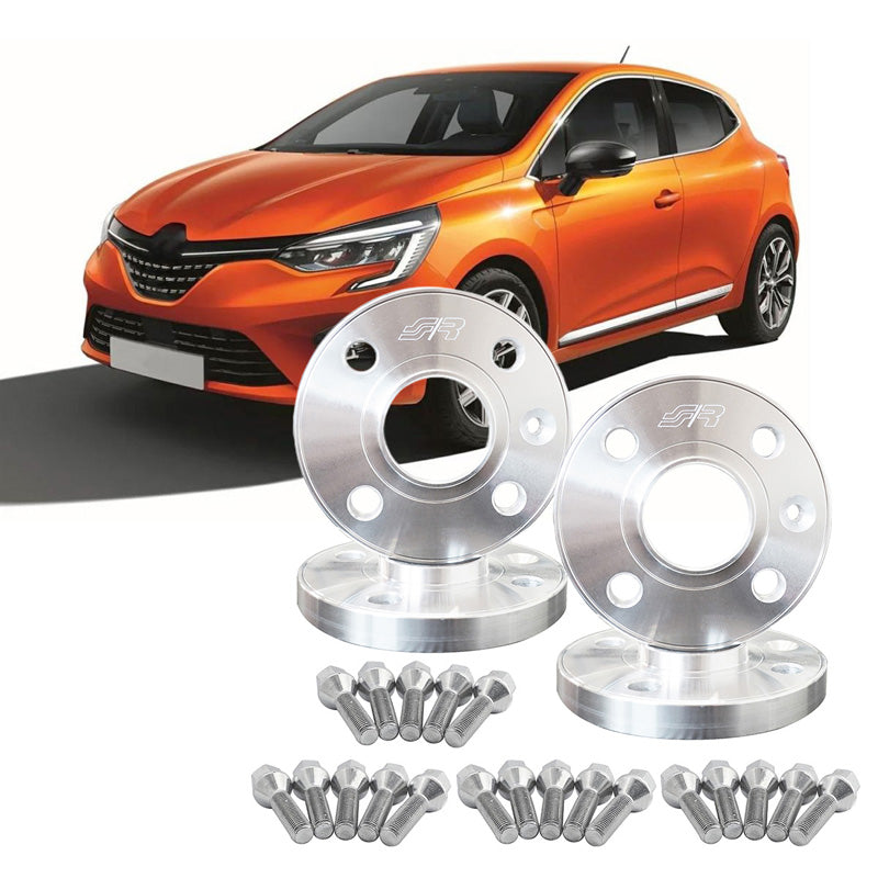 Simoni Racing Aluminium Wheel Spacer Kit - 2x16,5mm(FA) - 2x19mm(RA) (Hub 60,1mm) including wheel bolts - suitable for Renault various