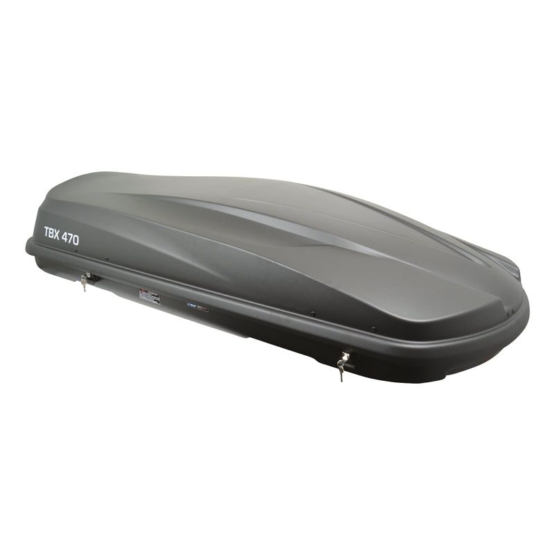 Twinny Load, Dachkoffer TBX 470 Liter Matt-Anthrazit 189x78x38cm, ABS, Polystyrol, Grau, Mattschwarz