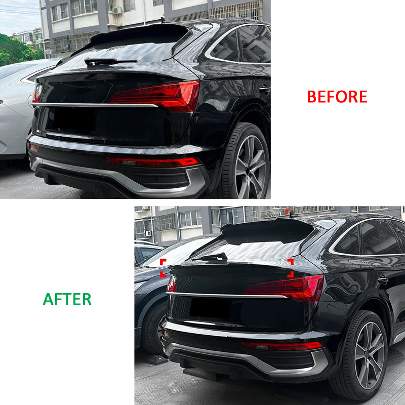 AutoStyle, Bagspoiler, ABS Blank Sort, passer til Audi Q5 (FYT) Sportback (2020-2025)