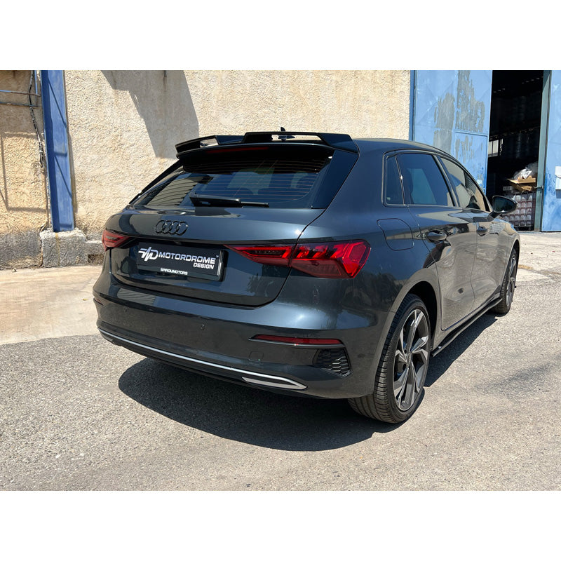 Motordrome, Dachspoiler passend für Audi A3 (8Y) Sportback 2020- (PU), PU-Rim, Unlackiert