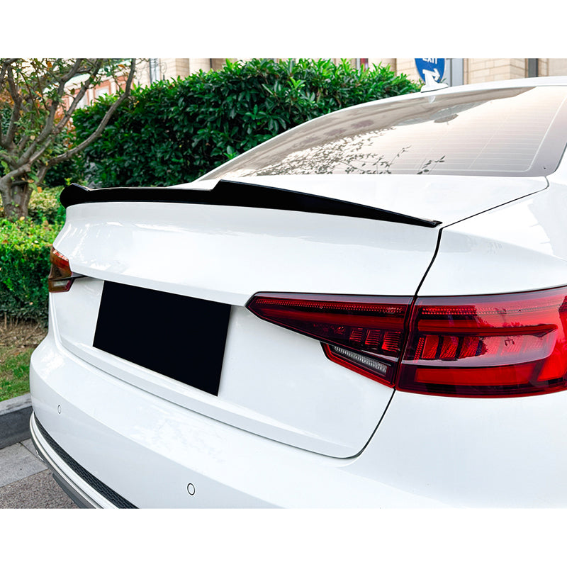 AutoStyle, Bagspoiler, Glans Sort, Passer til Audi A4 (B9) Sedan 2015-2024