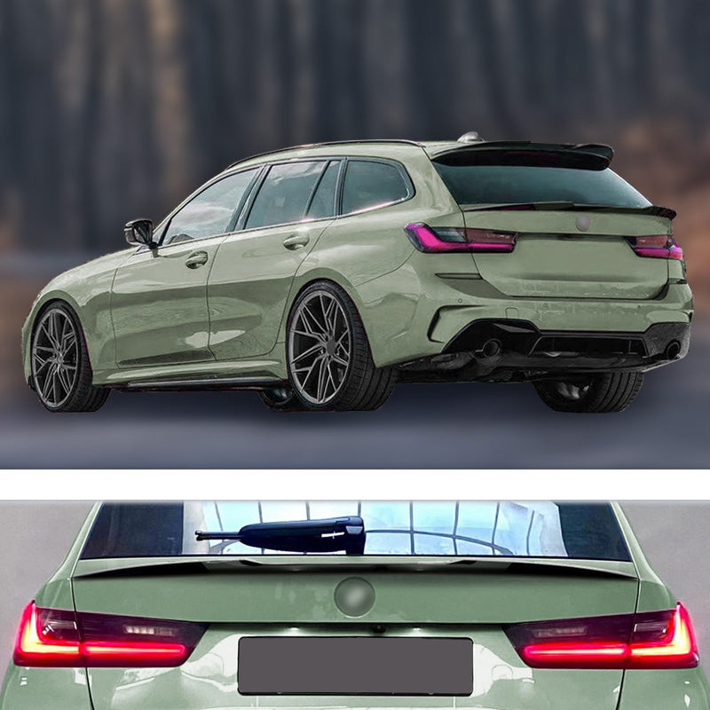 AutoStyle, Bagkofanger spoiler, ABS, Glossy Black, Passer til BMW 3-Series G21 Touring (2019-)