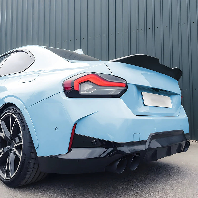 AutoStyle, Bagspoiler, Blank sort, passer til BMW 2-Serie G42/G87 Coupé (2021-)