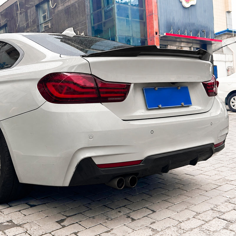 AutoStyle, Bagspoiler, Blank sort, passer til BMW 4-Series F36 Gran Coupe (2014-2021)